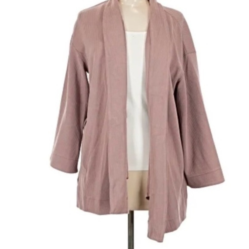 Lululemon Mauve Open-Front Kimono Cardigan